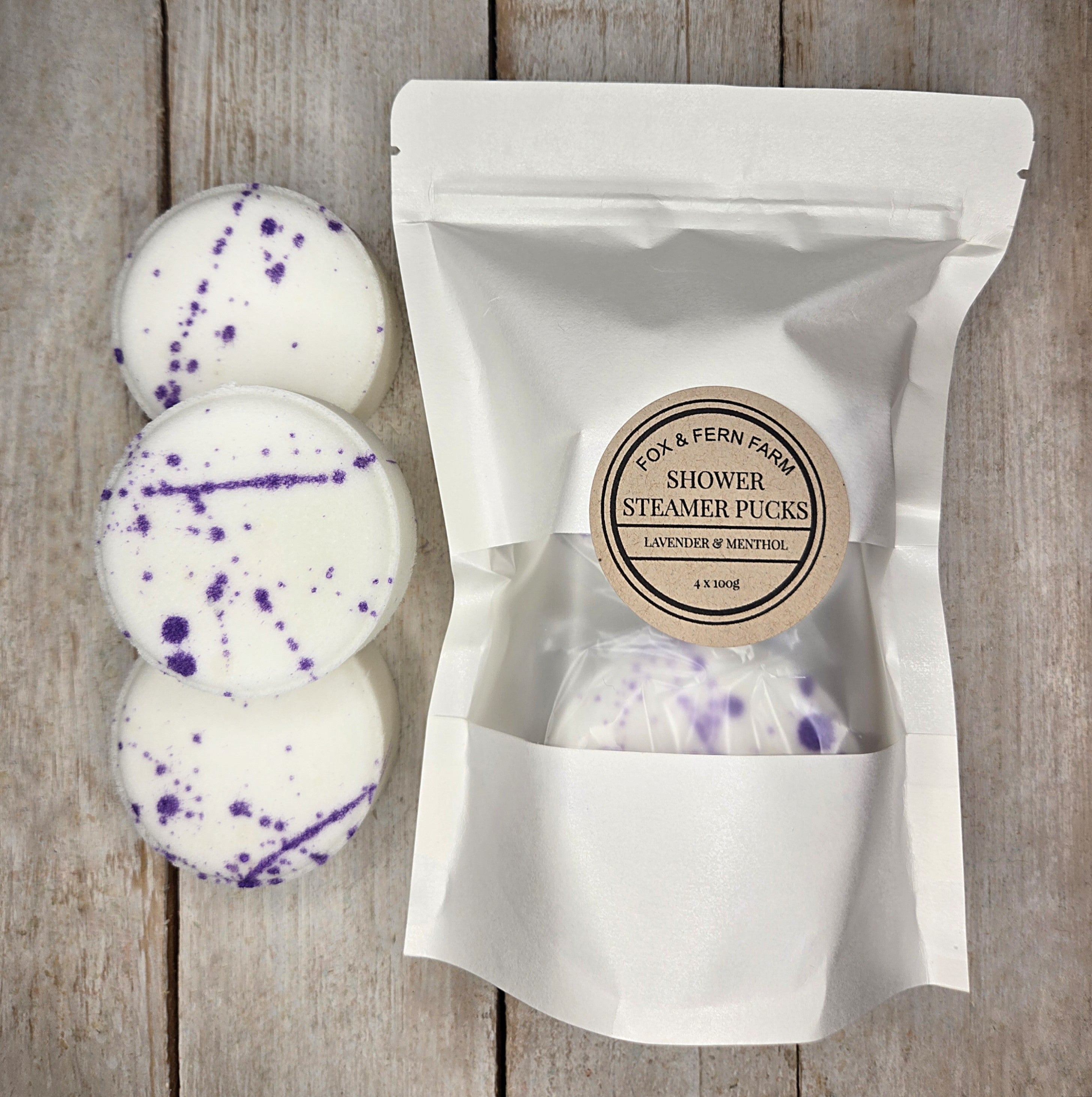 Shower Steamer - Lavender Menthol (pack of 4)